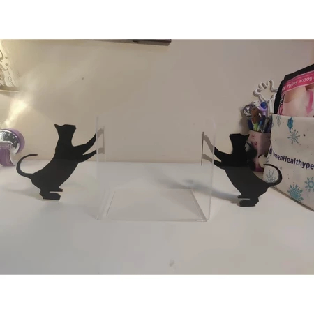 Bookend acrylic/Pembatas Buku akrilik/ Book Stand akrilik/Penahan Buku akrilik