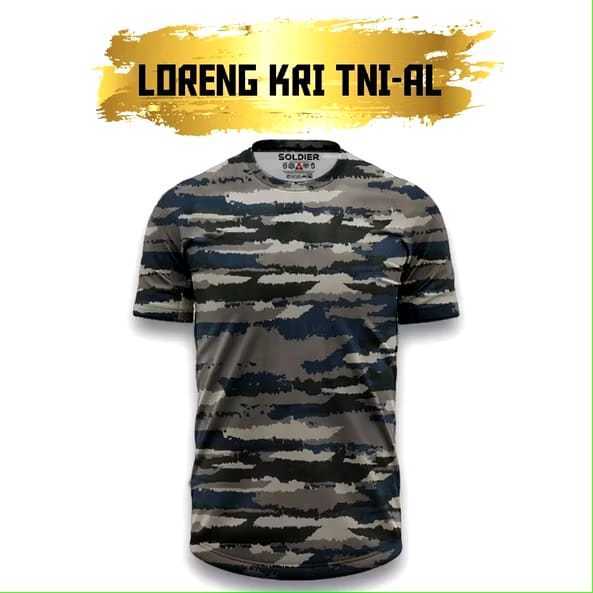 Kaos Lengan Pendek Dryfit Loreng Pria Kaos Loreng TNI AL Terbaik