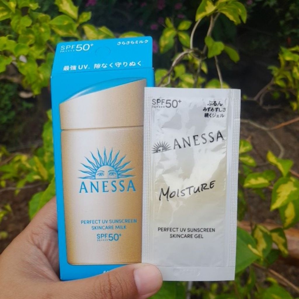 (FREE SAMPLE) ANESSA PERFECT UV SUNSCREEN GOLD MILK 60 ML EXP. 2028(NEW/ORIGINAL)