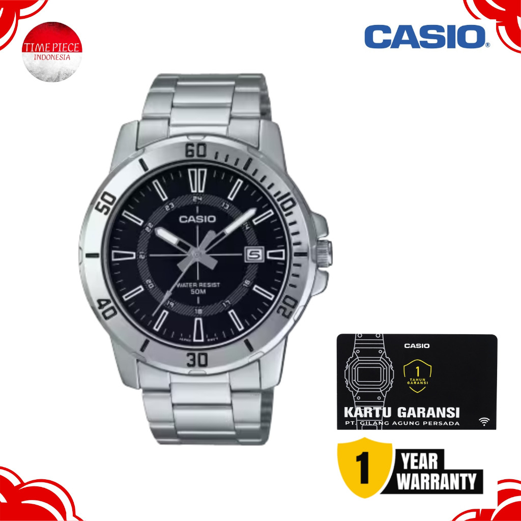 CASIO PRIA ANALOG MTP-VD01D-1CVUDF / CASIO MTPVD01D-1C ORIGINAL & GARANSI