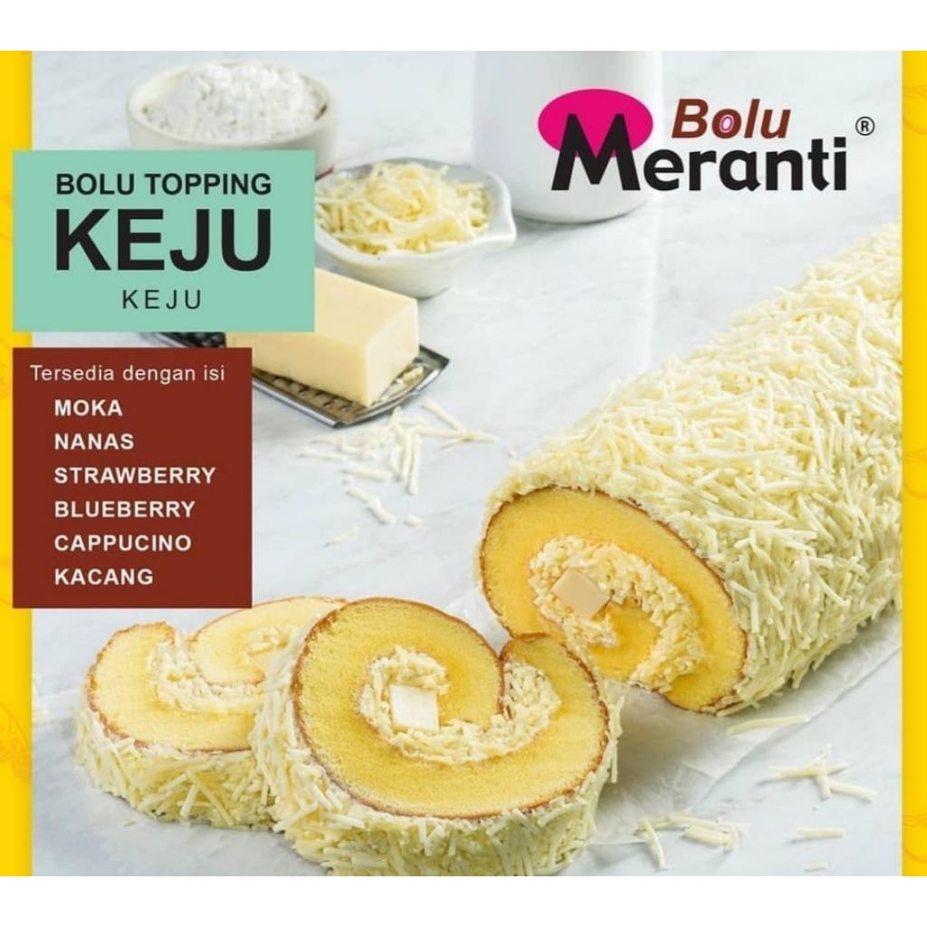 Bolu gulung Meranti Full Keju