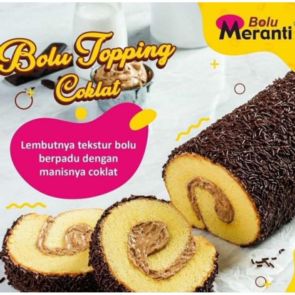 Bolu Gulung Meranti rasa chocolate Moka