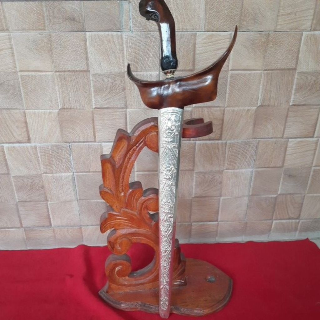 Keris Pulanggeni Luk 5 Sepuh,Pamor Miring Langka,Genggeng Kanyut