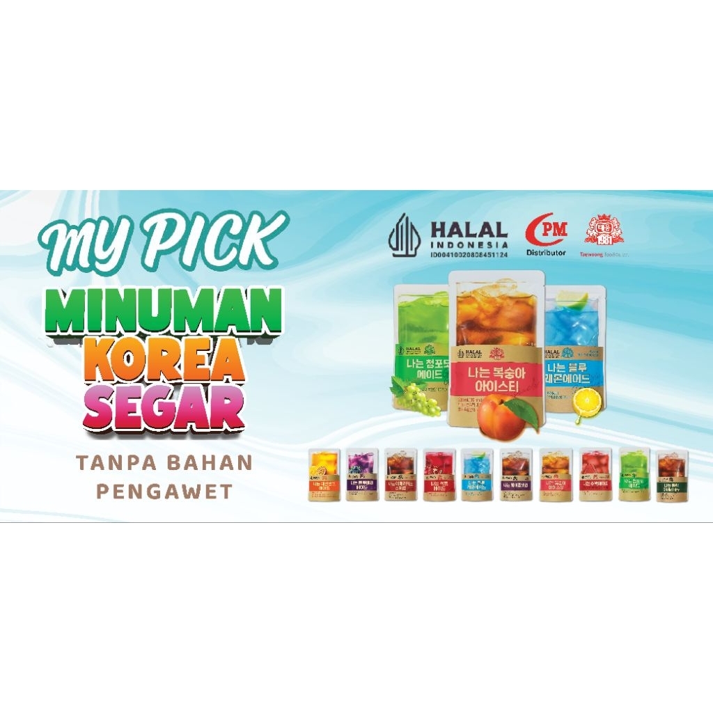 MY PICK MINUMAN POUCH Drink KOREA230ml|HALALINDONESIAKOPIDANNONKOPI