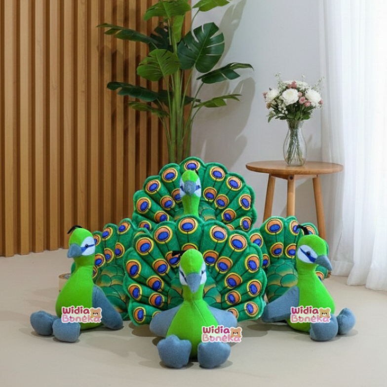 Boneka Peacok Boneka Burung Merak Boneka Impor Hadiah Valentine Pacar