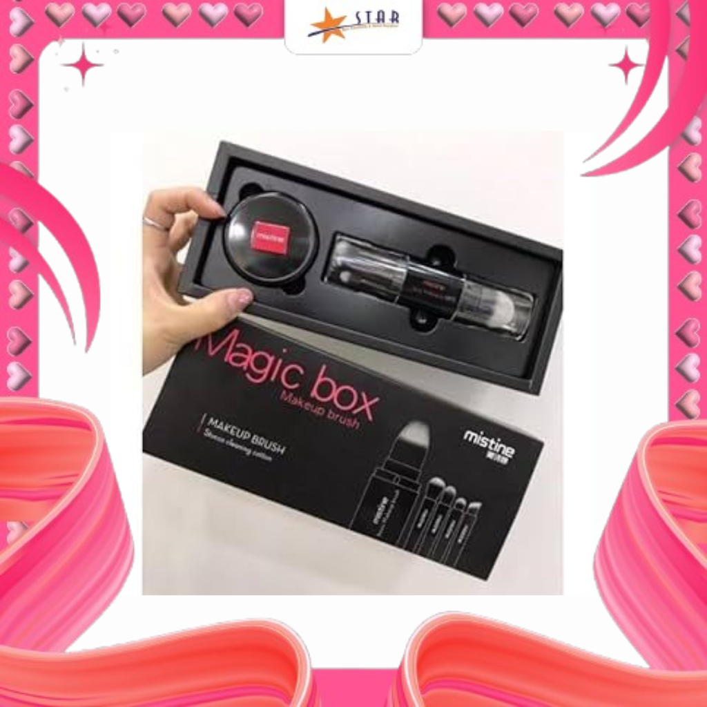 * STAR * Magic Box Brush Set Mistine | Brush set | Kuas Set | Kuas Blush On | Kuas Eye Shadow