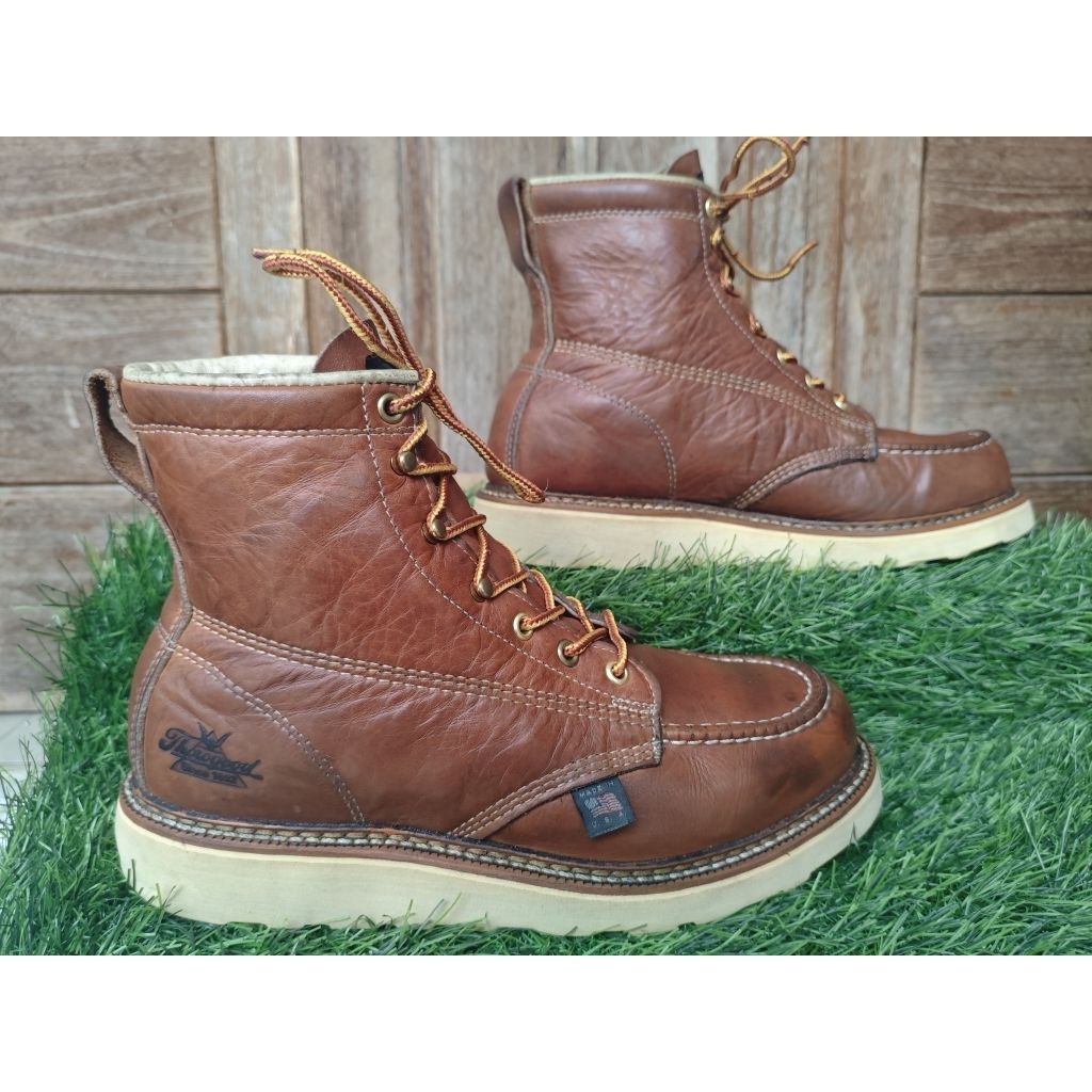 Sepatu coklat boots keren abis Thorogood 42, Bekas indo