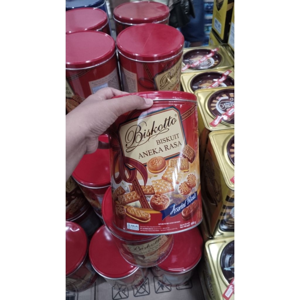 BISKOTTO ASSORTED BISCUIT KALENG