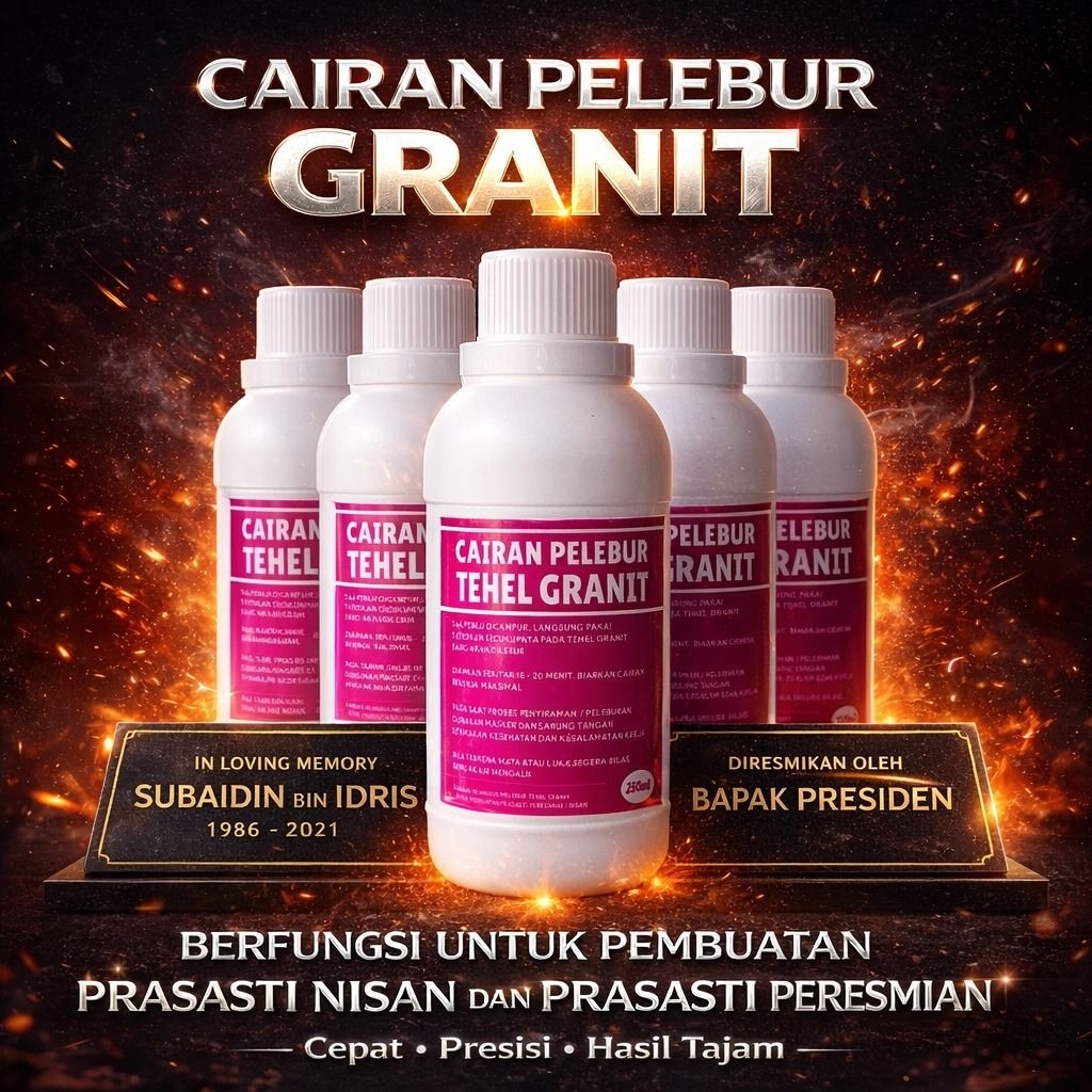 Cairan pelebur tehel granit 500ml