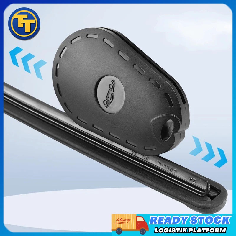 Alat Perbaikan Wiper Mobil Cepat Tahan Air ABS 4,3x6,7x1cm Hitam Keperakan Universal Car Repair Tool