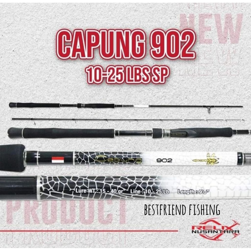 RELIX NUSANTARA CAPUNG 902 (2.7m) - Spinning Rod (10-25lb)