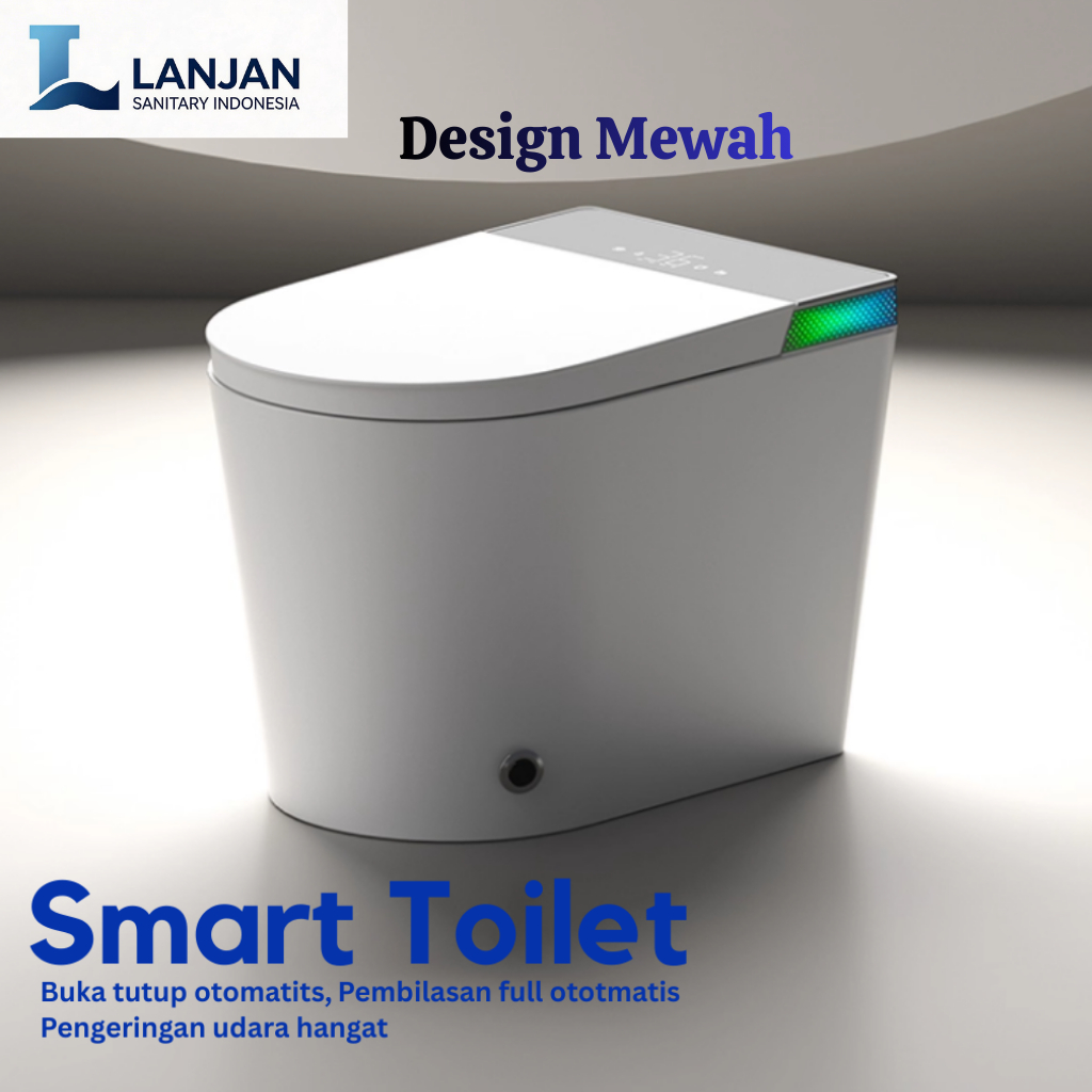 Smart Toilet Kloset duduk otomatis Toilet Luxury multifungsi Smart Kloset Duduk listrik