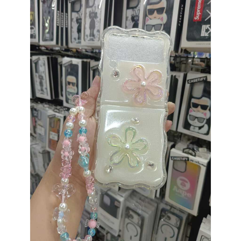 Case silicone kararter  [ Samsung Z Flip 3 / Z Flip 4 / Z Flip 5 ] case 3d silicone case samsung fli