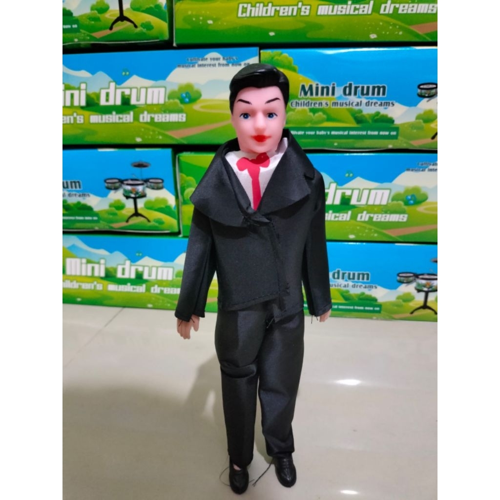 mainan boneka bayi cowok si tampan / pria / boneka ken / boneka jas tinggi +-27cm