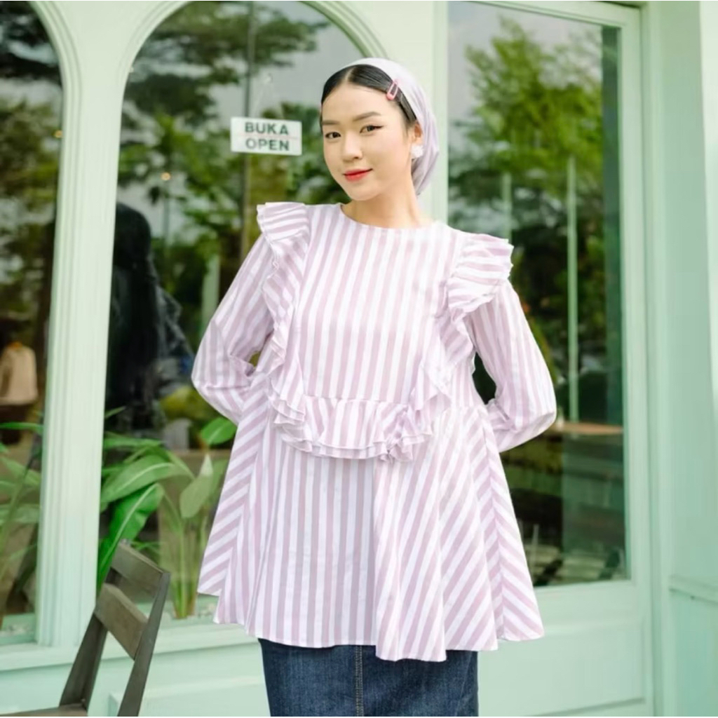 Kemeja blouse hijab chic new