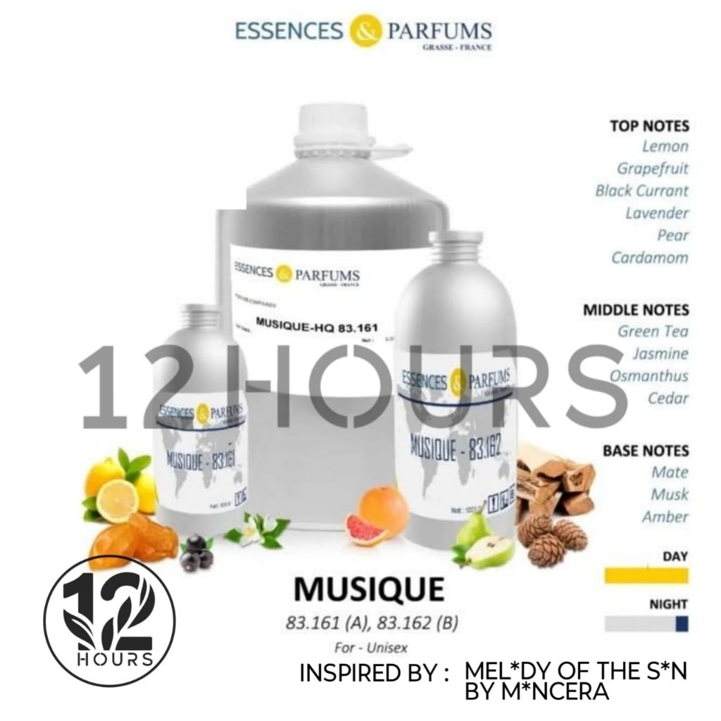 Bibit parfum Murni Essences&parfum " MUSIQUE " grade A  repack  50gr dan 100gr