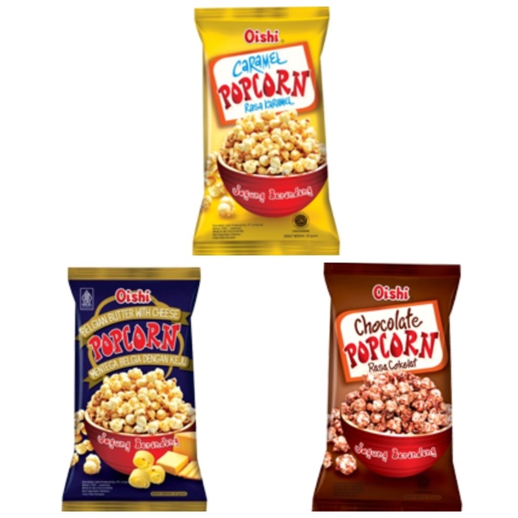 Snack OISHI POPCORN 20Gr ECER Grosir