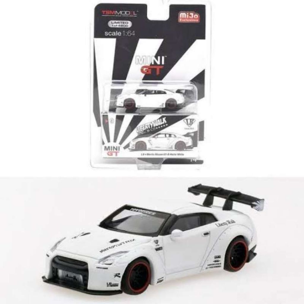 Mini GT - LB WORKS Nissan GT-R (R35) Matte White BLISTER