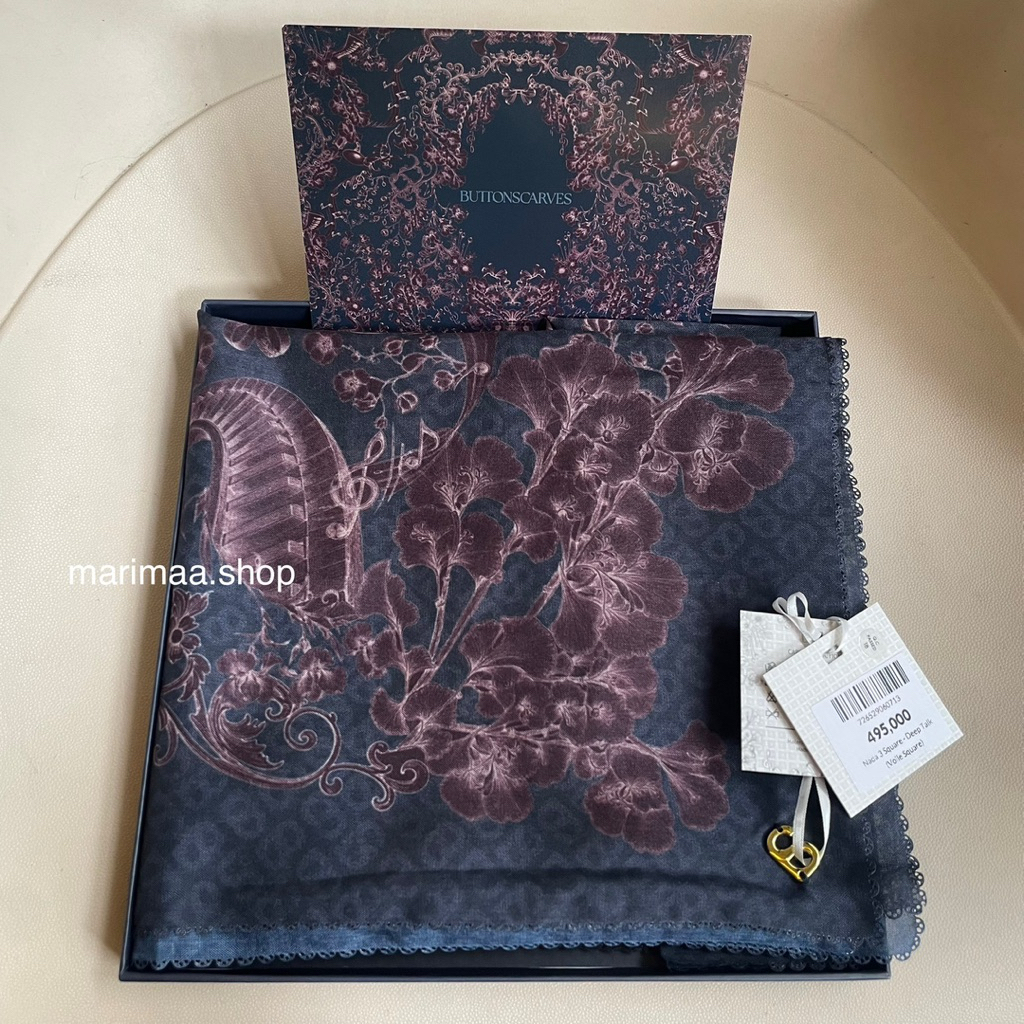 Buttonscarves bs nada 3 series square deep talk with box jilbab