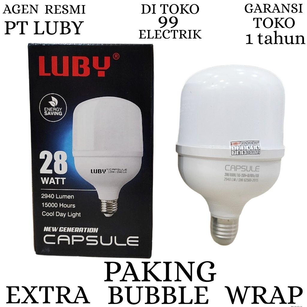 BOHLAM LED LUBY / LAMPU LED LUBY CAPSULE 28W