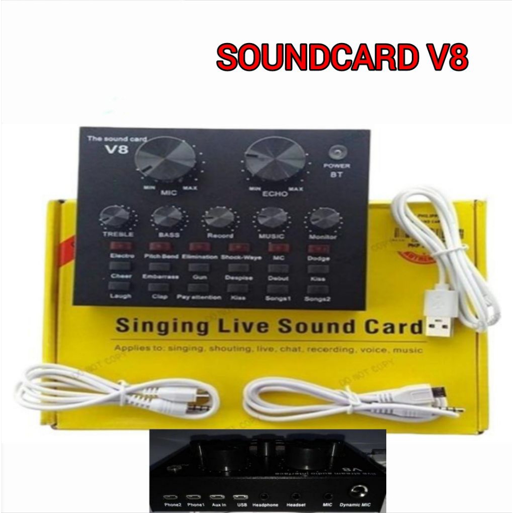 SOUNDCARD V8 MIXER BLUETOOTH