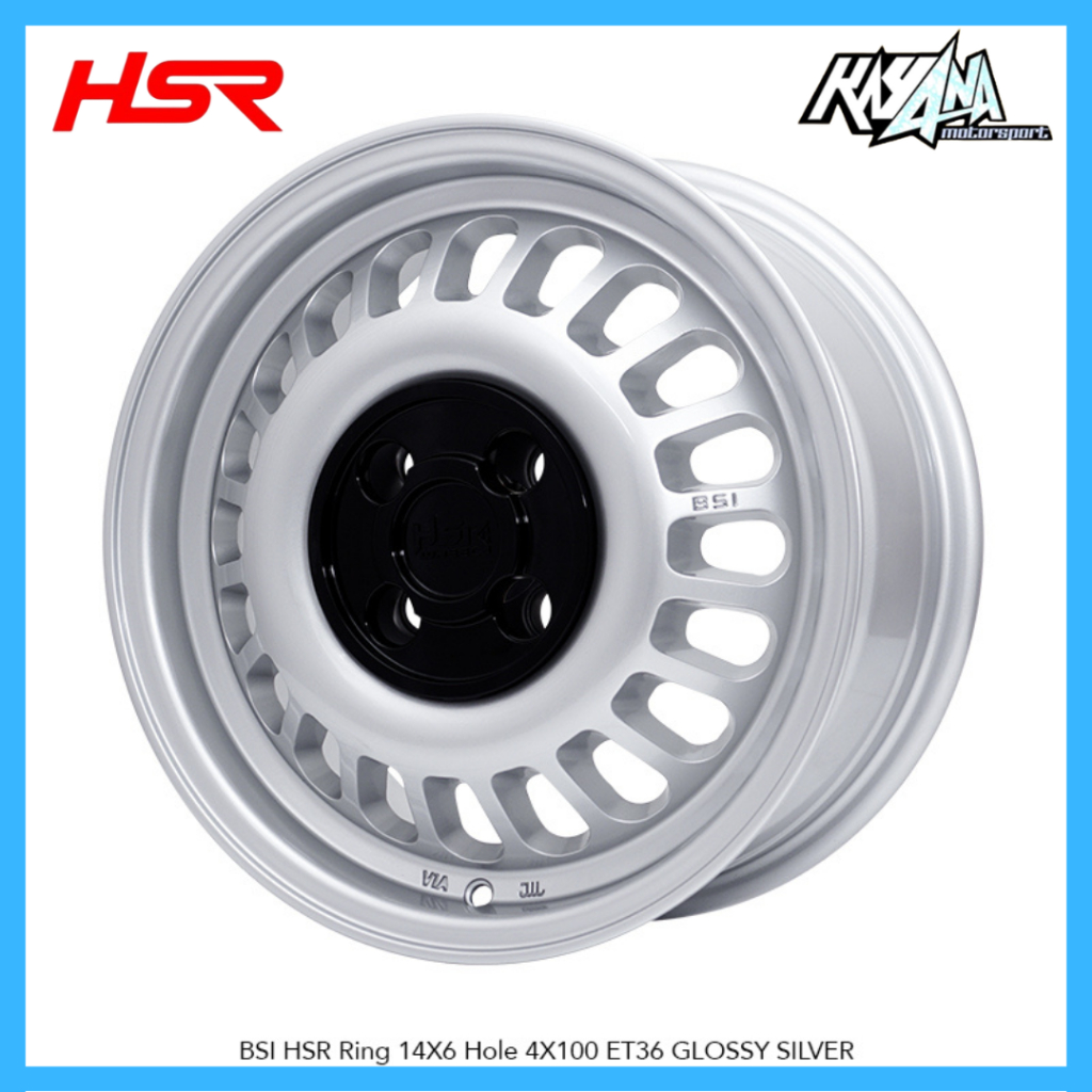 Velg Mobil Karimun, Wuling Airev R14 Hsr Wheel BSI Velg Racing Hsr Terbaru R14