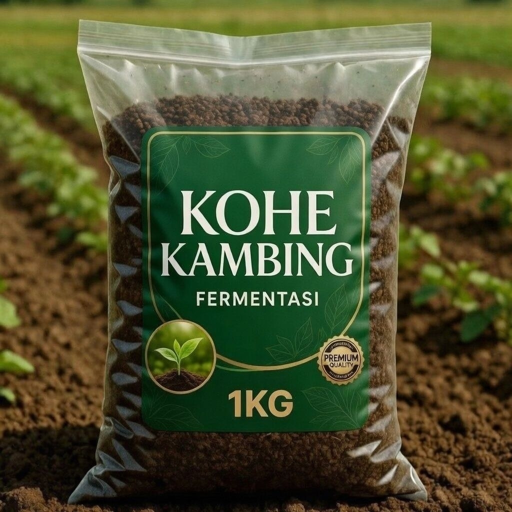 Kohe kambing organik fermentasi 1kg
