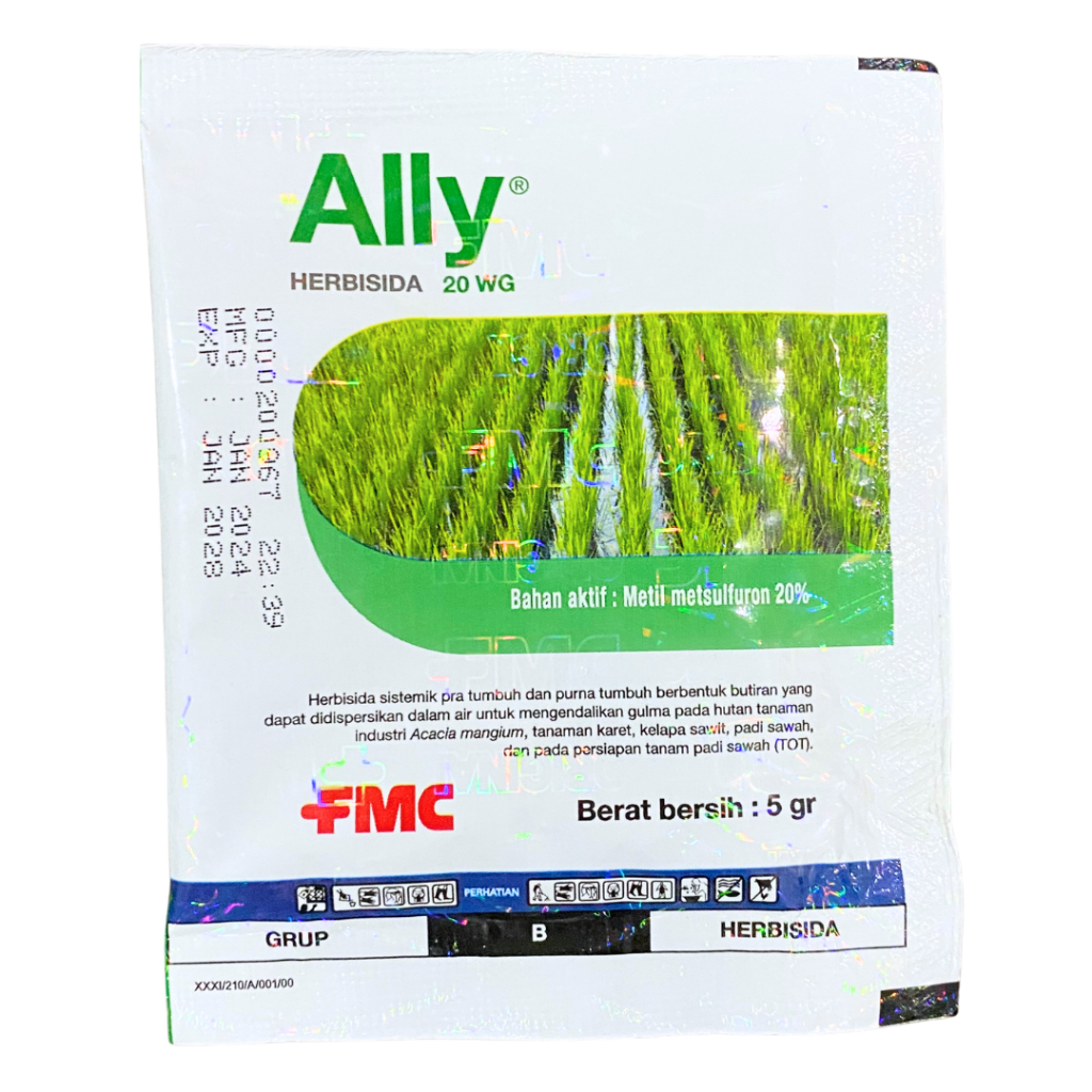 Herbisida ALLY 20 WG 5 gram Obat Pembasmi Anti Gulma Rumput Liar Selektif Tanaman Padi