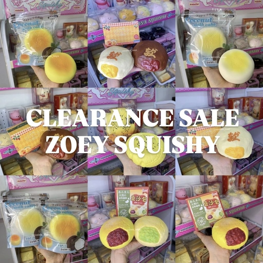 CLEARANCE SALE ZOEY SQUISHY  | squishy, mainan anak, zoey squishy, squishy murah, kado anak, cocolel