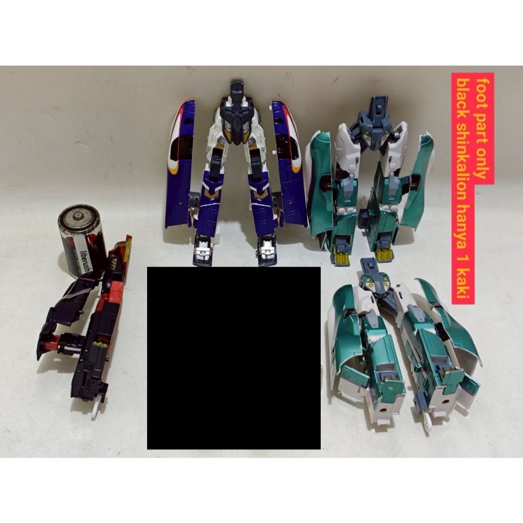 [Junk] part tomy shinkalion DXS e5 hayabusa , e3 tsubasa , e7 kagayaki , black ogre shinkansen defor