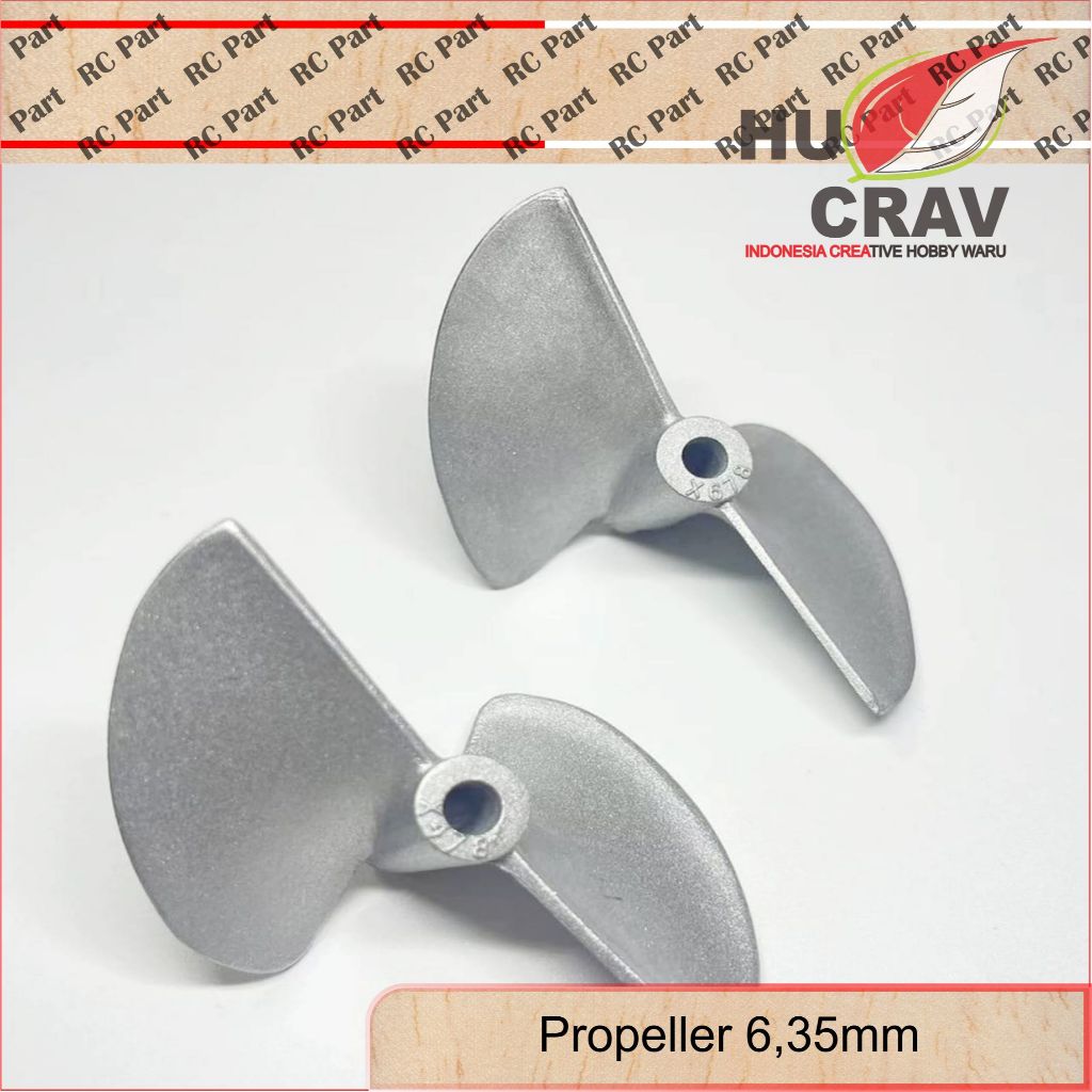 Rc boat Propeller 6.35mm aluminium for rc boat gasoline Zenoah Baling baling