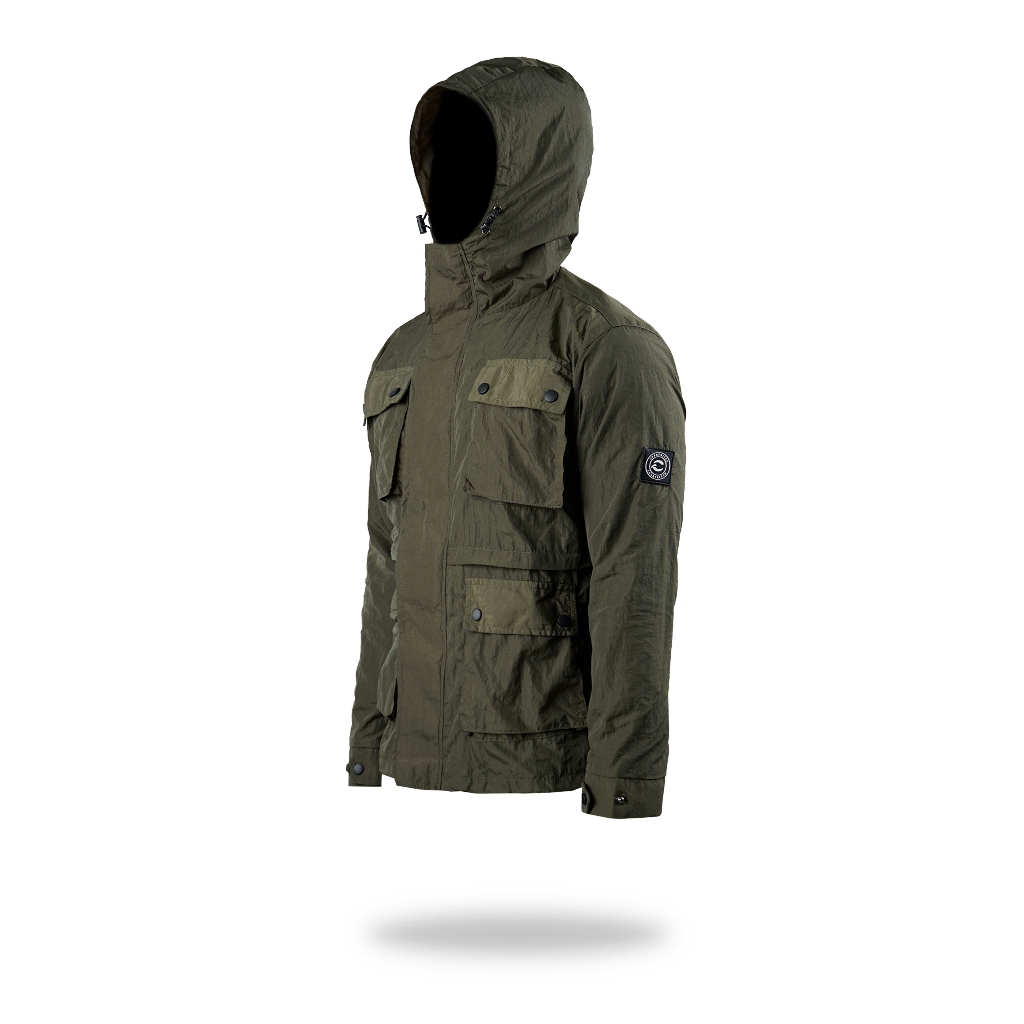 Jaket Casual Parka Nylon Crinkle Maverick Carrtritch - Army