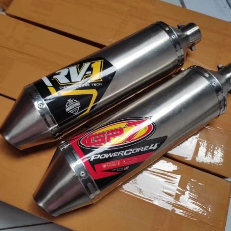 RV-1/GP7 powercore4 Muffler only 38mm stainlees stel