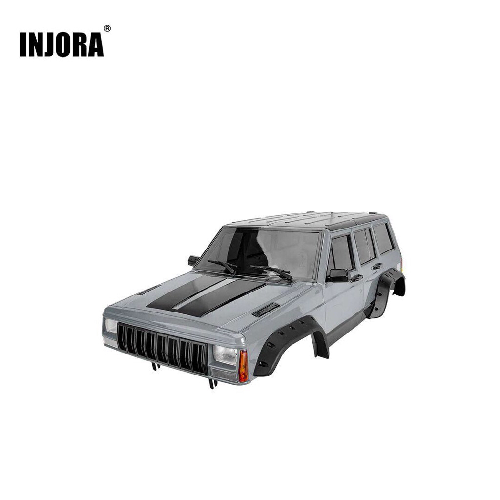 INJORA 313mm 12.3" Wheelbase Jeep Cherokee Painted Hard Plastic Body for Axial SCX10 & SCX10 II 9004