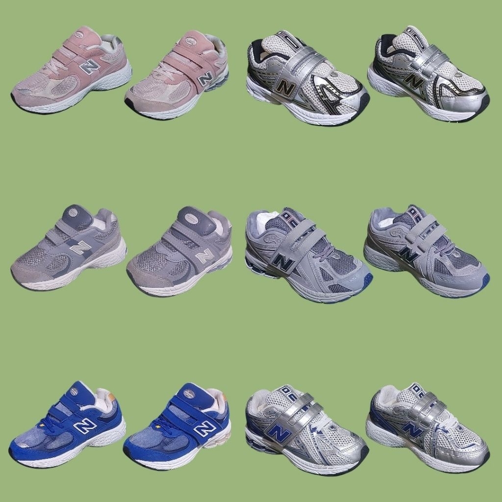 Sepatu Sneakers Balita/Anak/Kids NBee 1906R-2002R 0riginal Mix Casual Running Preloved/Second