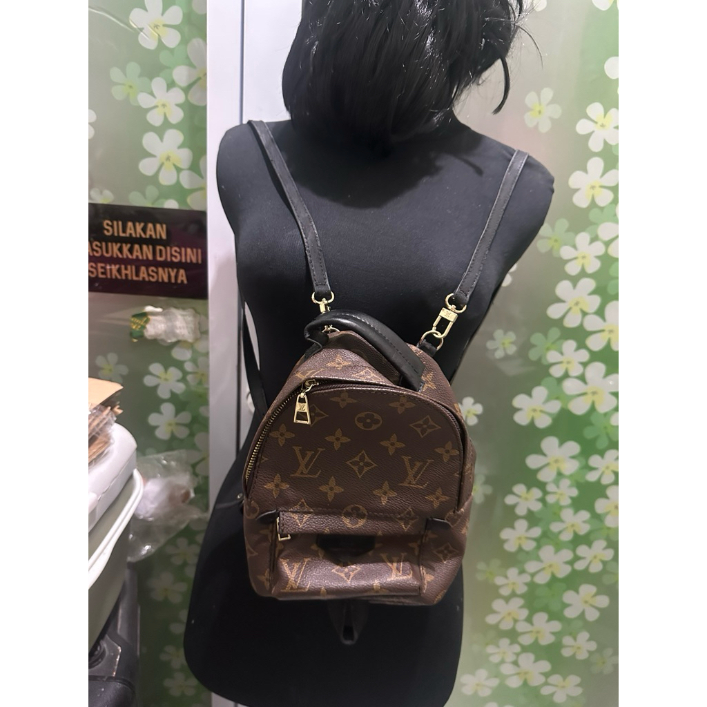 LV tas preloved (A) Louis Vuitton Palm Springs Mini Backpack