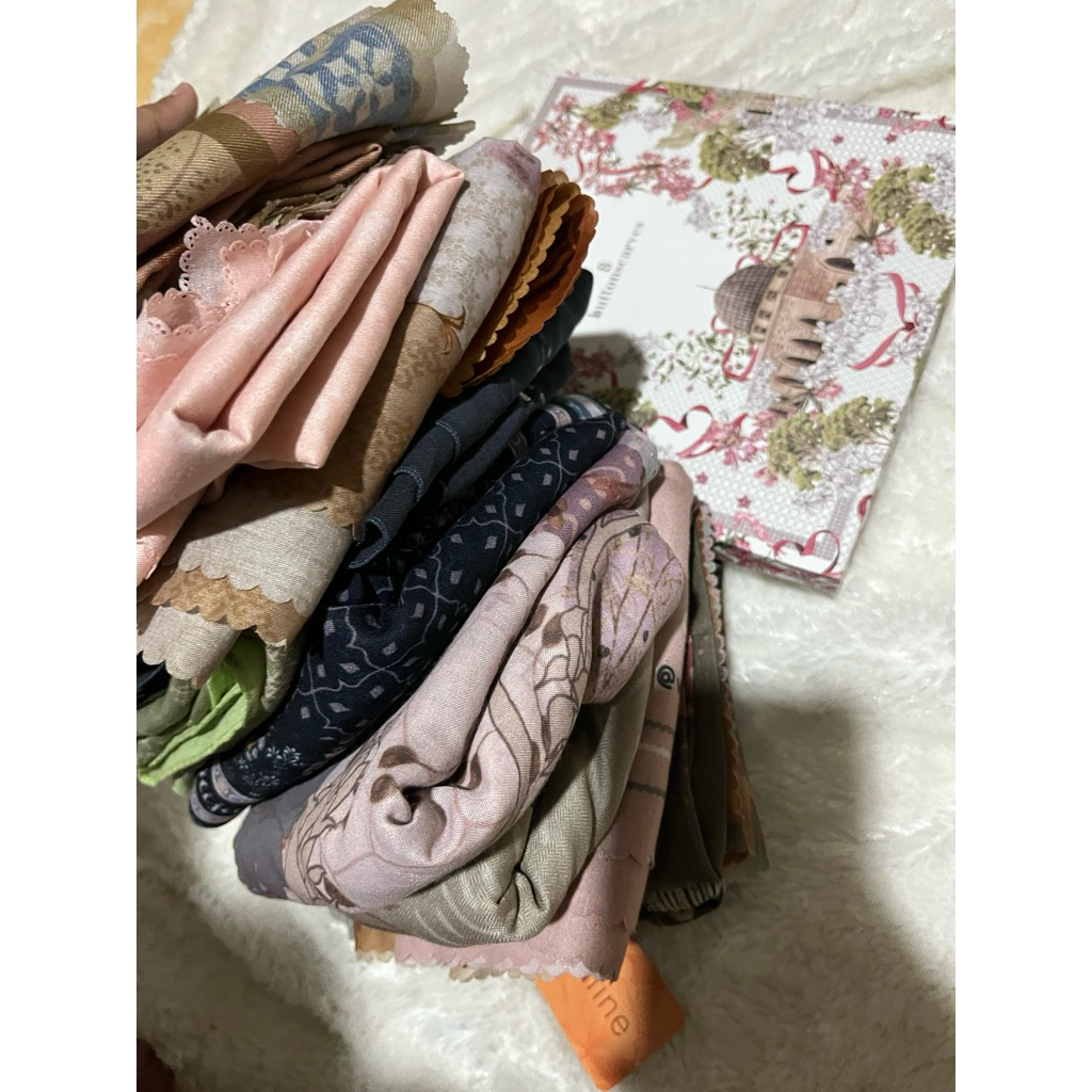 preloved scarf Bs, heaven light, puru kambera, iskanti, napocut dll