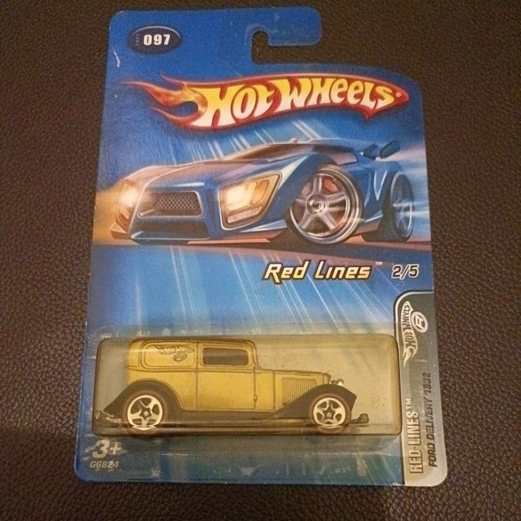 hot wheels hotwheels 097 red lines Ford delivery 1932 2/5 gold emas