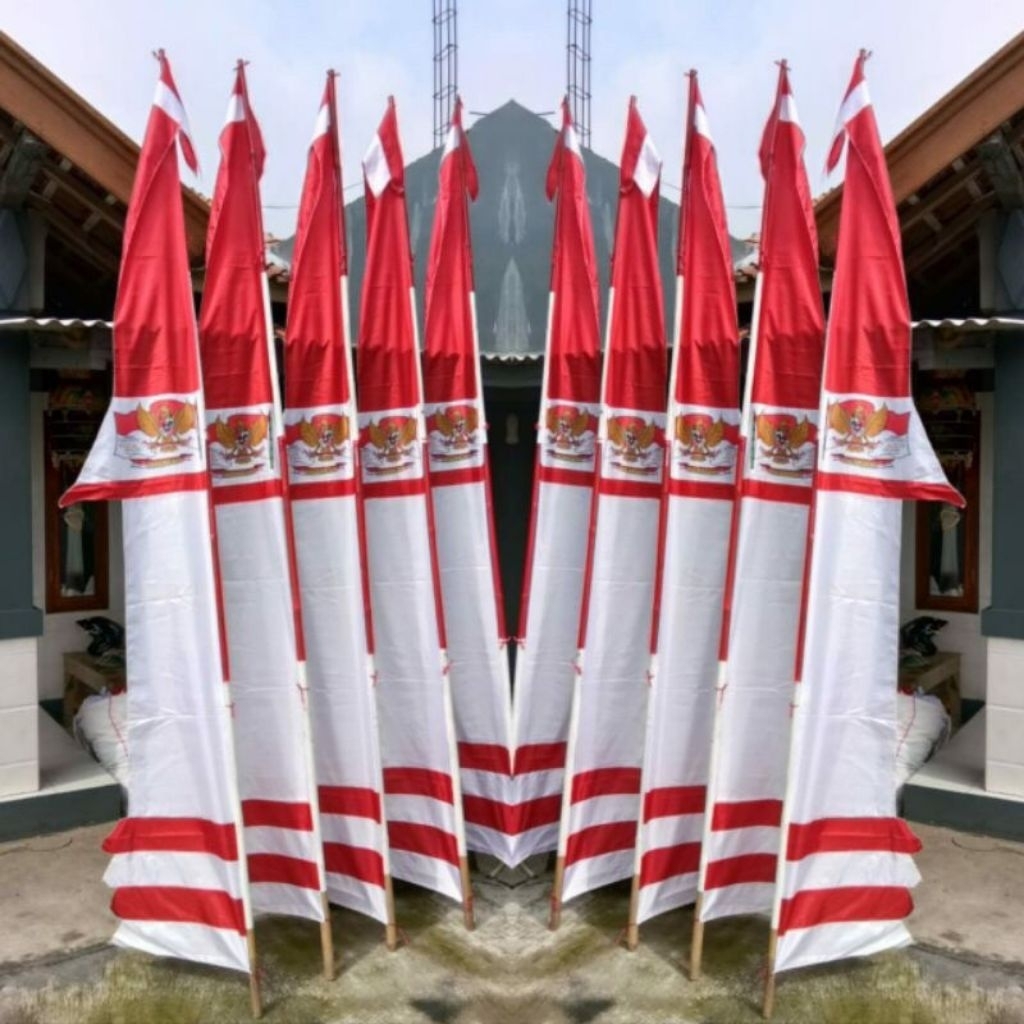 [4 METER] UMBUL UMBUL LAYUR GARUDA MERAH PUTIH 4 METER / UMBUL UMBUL MERAH PUTIH / UMBUL UMBUL LAYUR