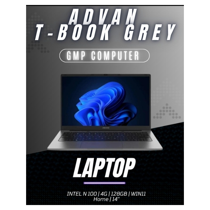 Original Advan Intel N100 Ram 8 GB / HDD 128 GB (Free Smart Watch) Garansi Resmi Advan Harga Terupda