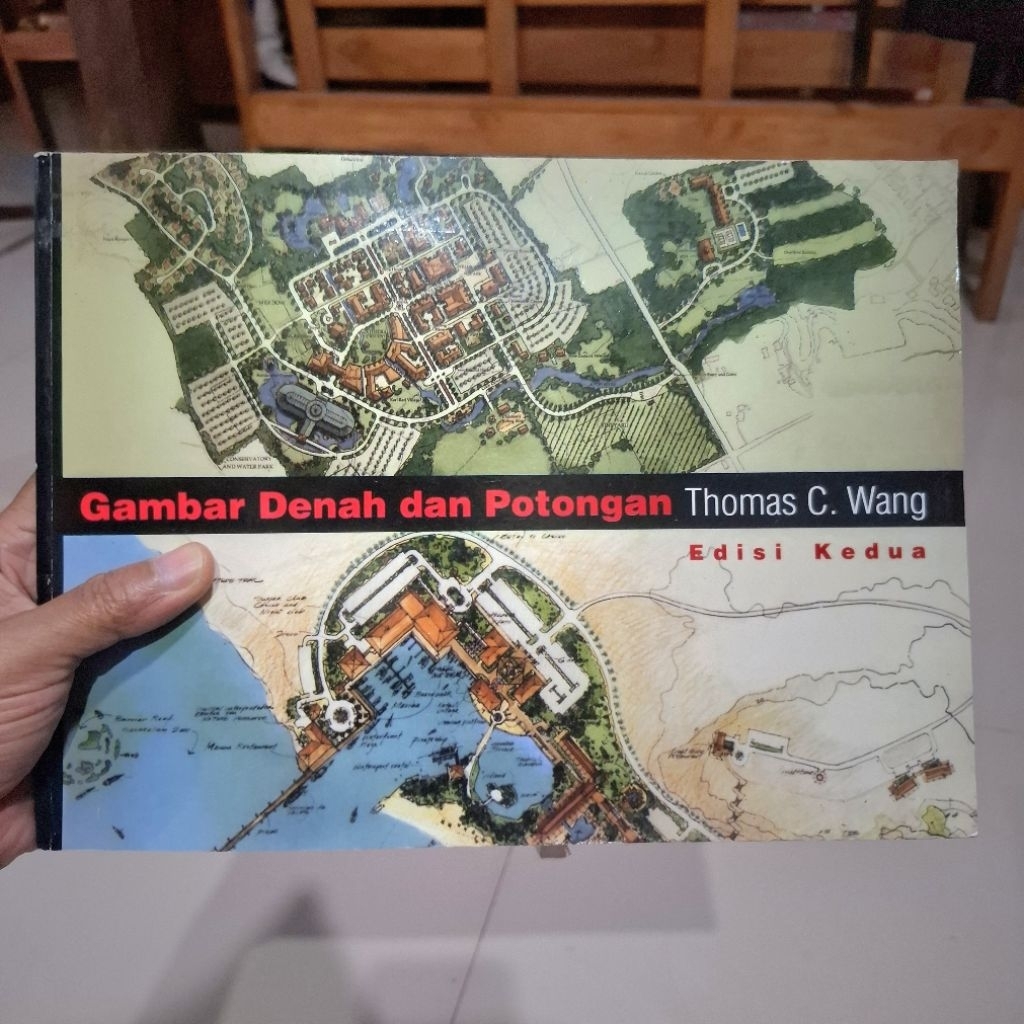 Alrushd Bookstore [ORI 100%] Gambar Denah dan Potongan (Edisi Kedua) Thomas C Wang (Erlangga)