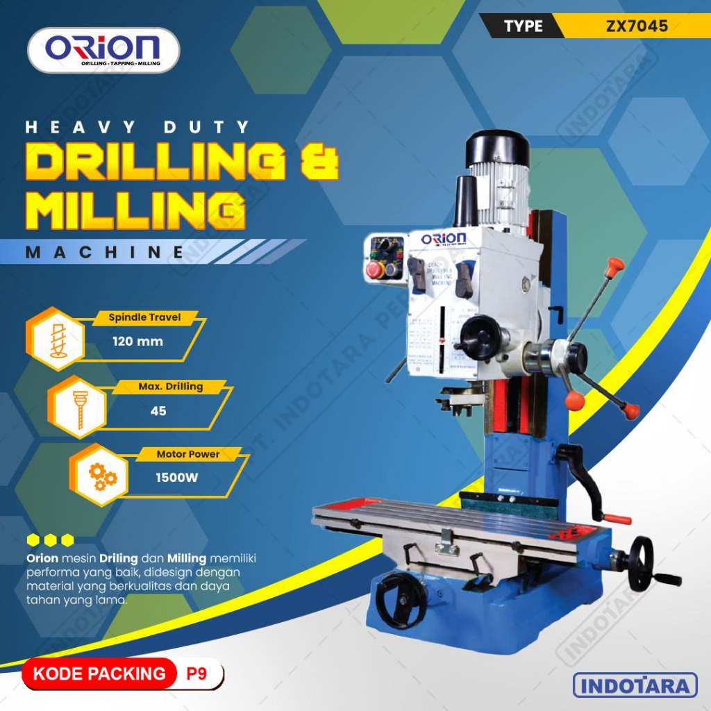 Mesin Bor Duduk Orion Drilling & Milling Machine ZX7045