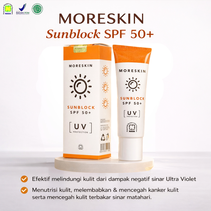 MORESKIN SUNBLOCK SPF 50+ ORIGINAL - moreskin sunblock spf 50+