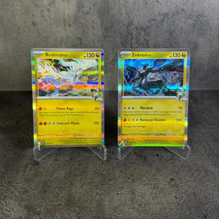 N's Reshiram, N's Zekrom Set Holo - Pokemon TCG Indonesia