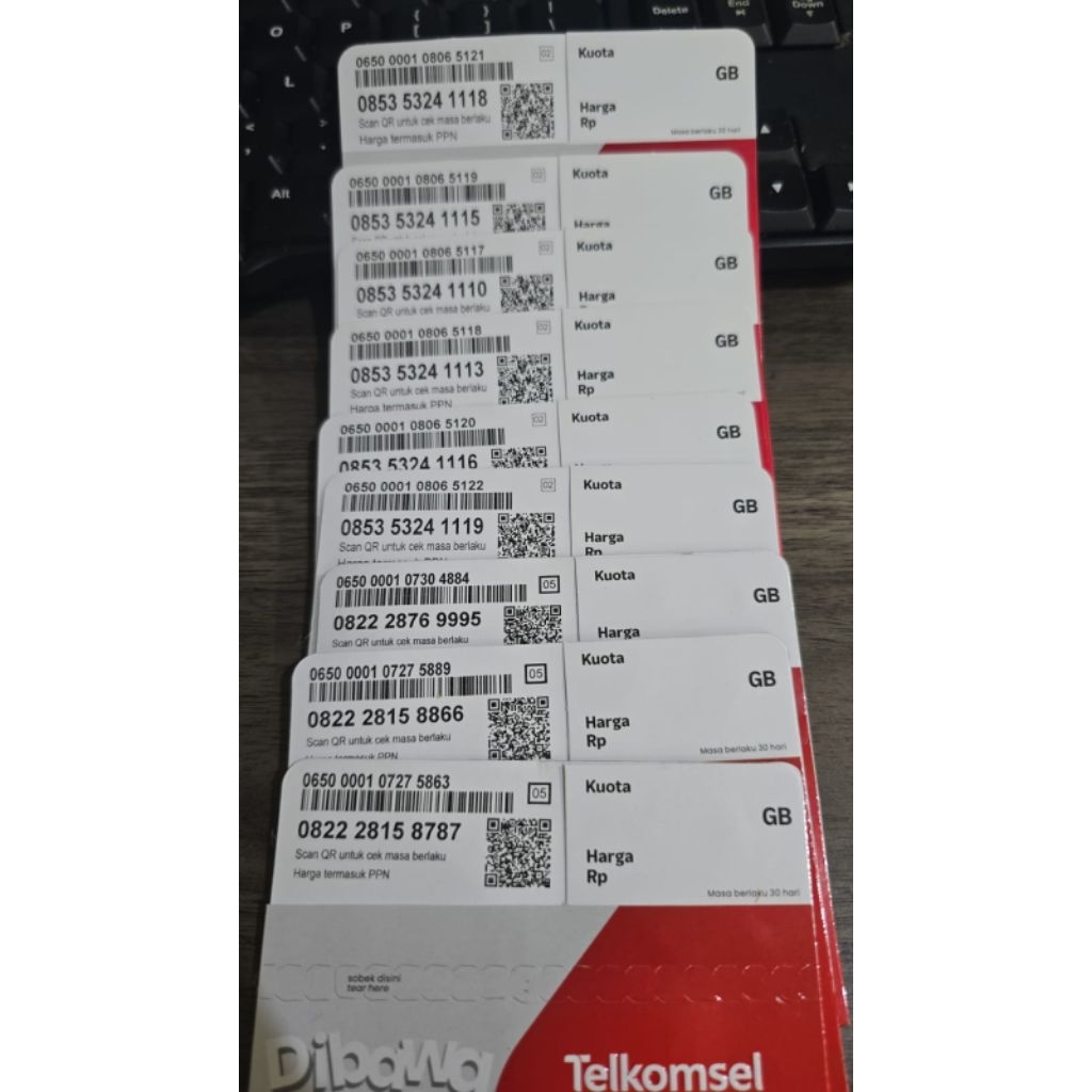 nomor cantik simpati Telkomsel 5758