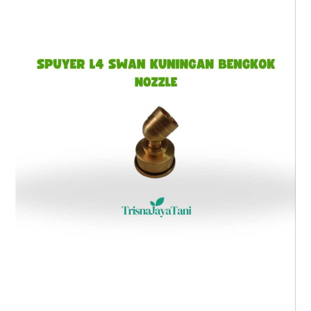 Nozzle swan L4 lubang kuningan/kuningan 4 lubang original