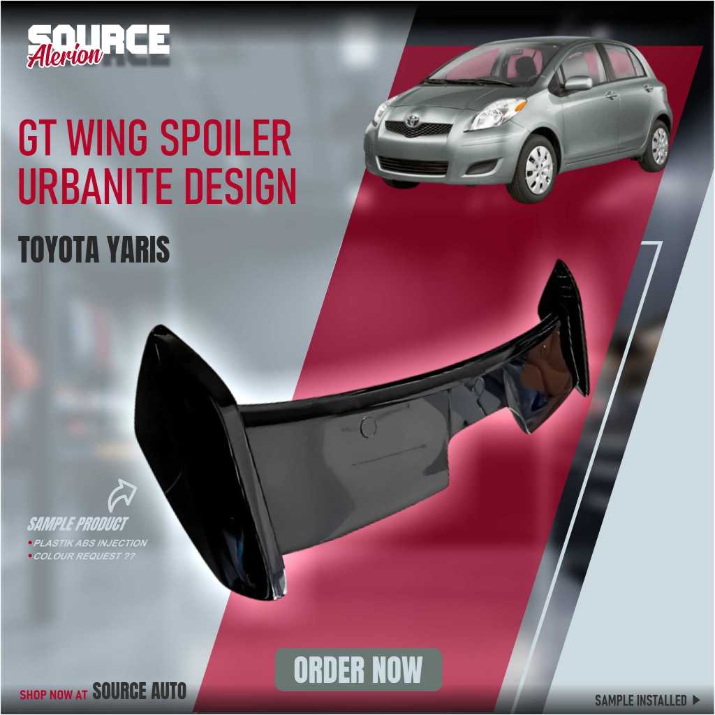 REAR WING SPOILER URBANITE - TOYOTA YARIS