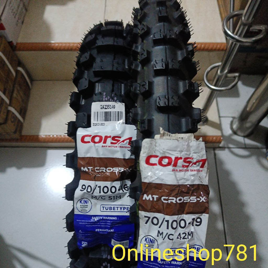 BAN LUAR 70/100-19 & 90/100-16 CORSA MT CROSS-X