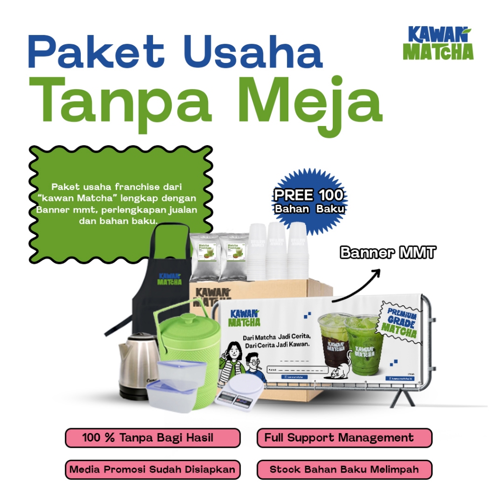 Paket Usaha Matcha Premium Mulai dari Rumah