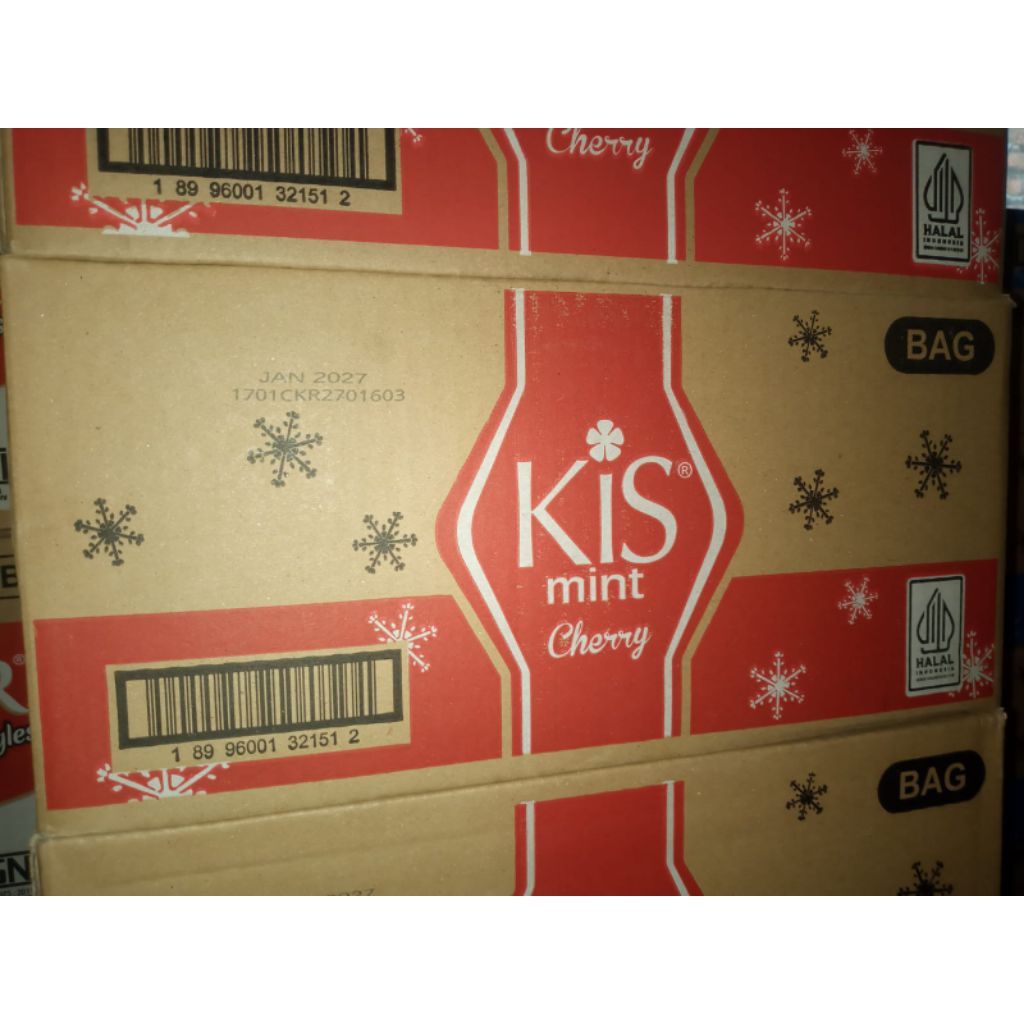 PERMEN KIS MINT 125 GRAM CHERRY BARLEY GRAPE APPLE 1 KARTON ISI 24 PACKS ISI 50 BUTIR